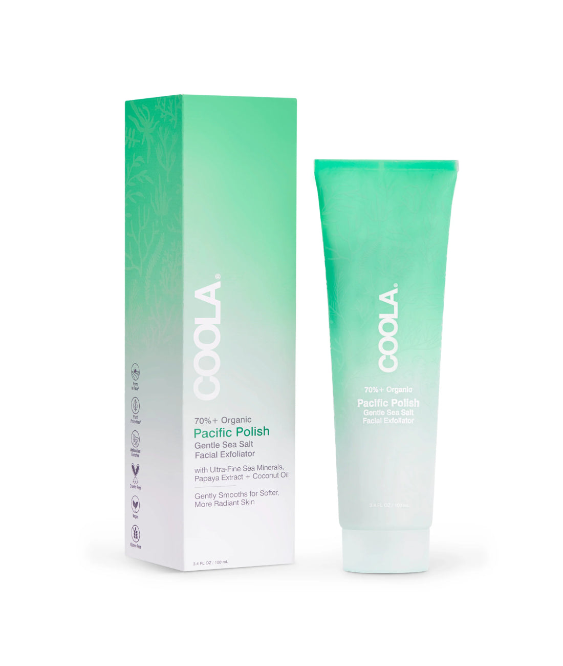 Coola Pacific Polish Gentle Sea Salt Facial Exfoliator