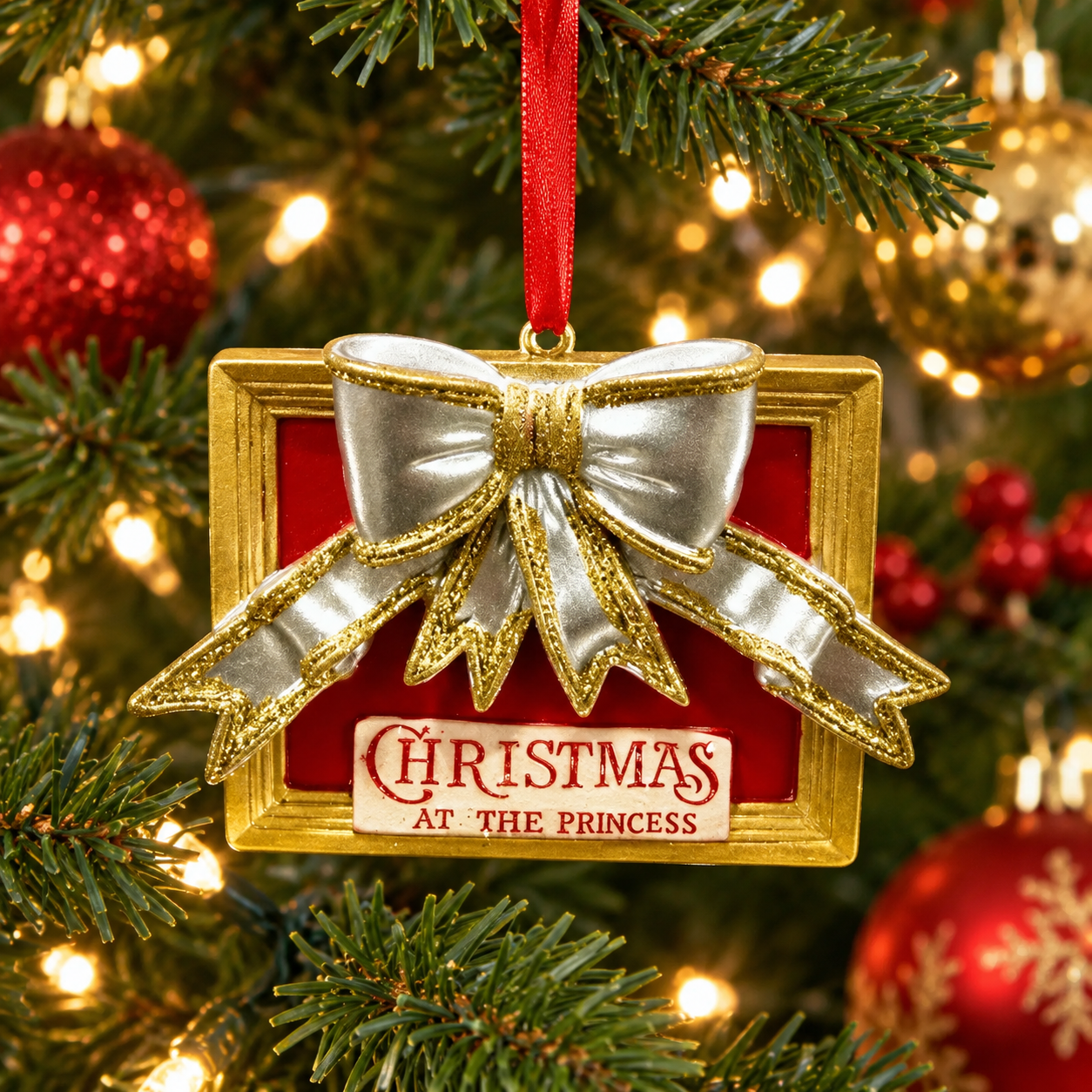 Christmas at the Princess Bow Ornament