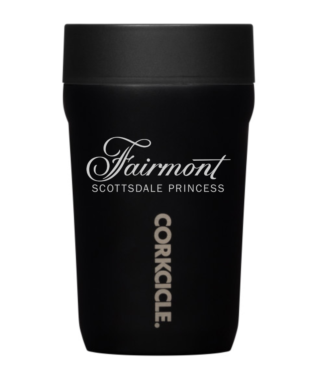 Fairmont Exclusive Corkcicle Logo Travel Insulated Coffee Cup - Black