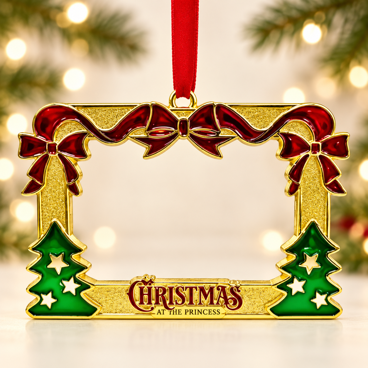 Christmas at the Princess Metal Frame Picture