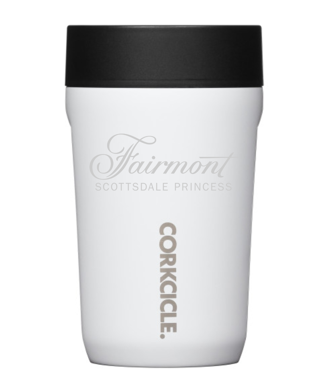 Fairmont Exclusive Corkcicle Logo Travel Insulated Coffee Cup - White