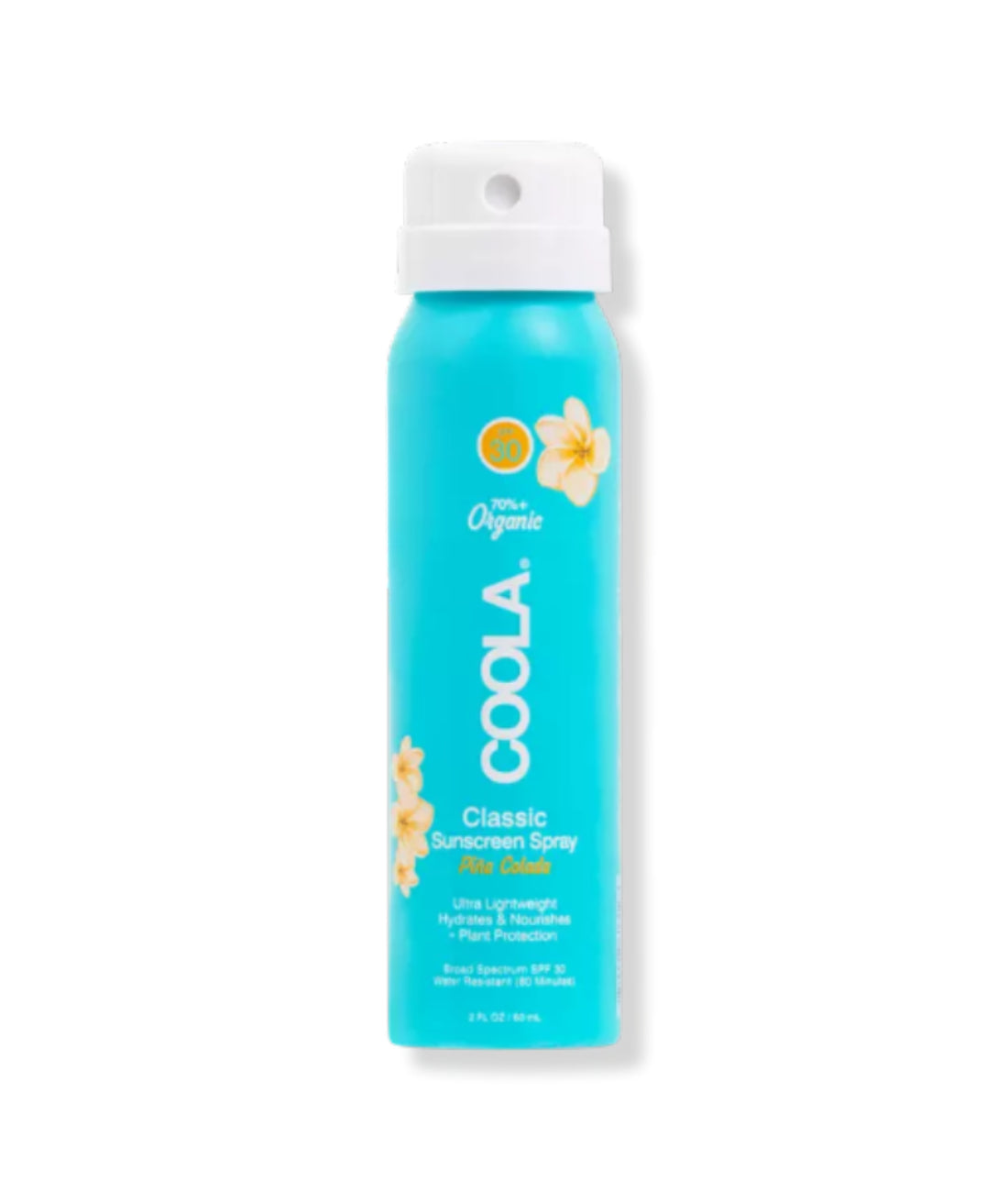 Coola Travel Classic Body Organic Sunscreen Spray SPF 30 - Piña Colada