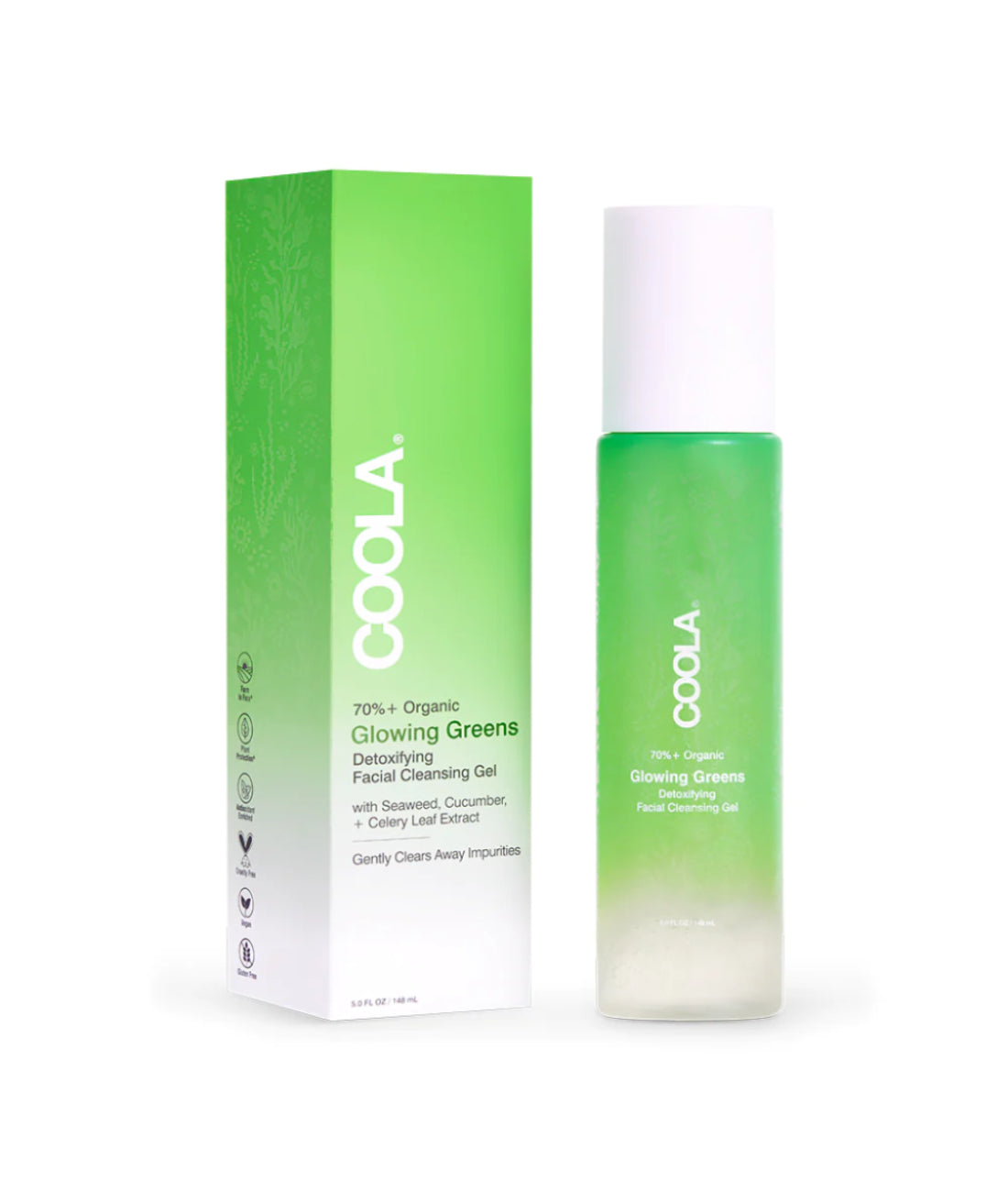 Coola Glowing Greens Detoxifying Facial Cleansing Gel