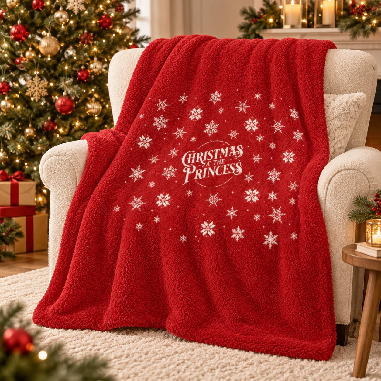 Christmas At The Princess Cozy Blanket