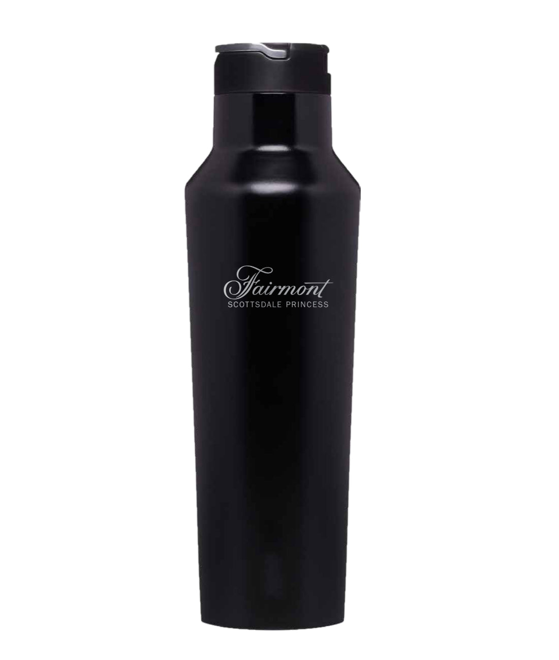 Fairmont Exclusive Corkcicle Logo Canteen Stainless Steel Insulated Water Bottle - Black