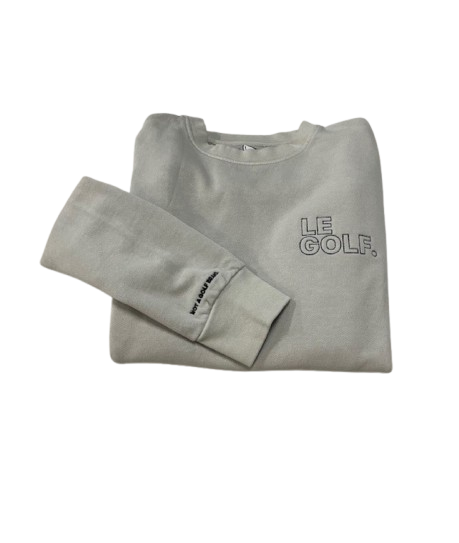 Le Golf. Chainstitch - Vintage Wash Crew Sweater