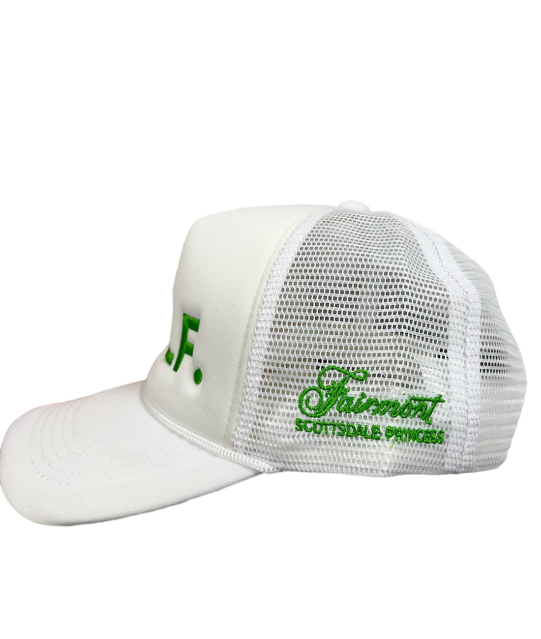 White + Kelly Green Le Golf Trucker Hat