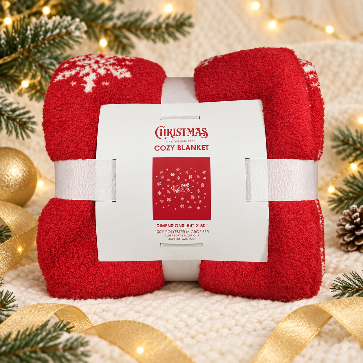 Christmas At The Princess Cozy Blanket