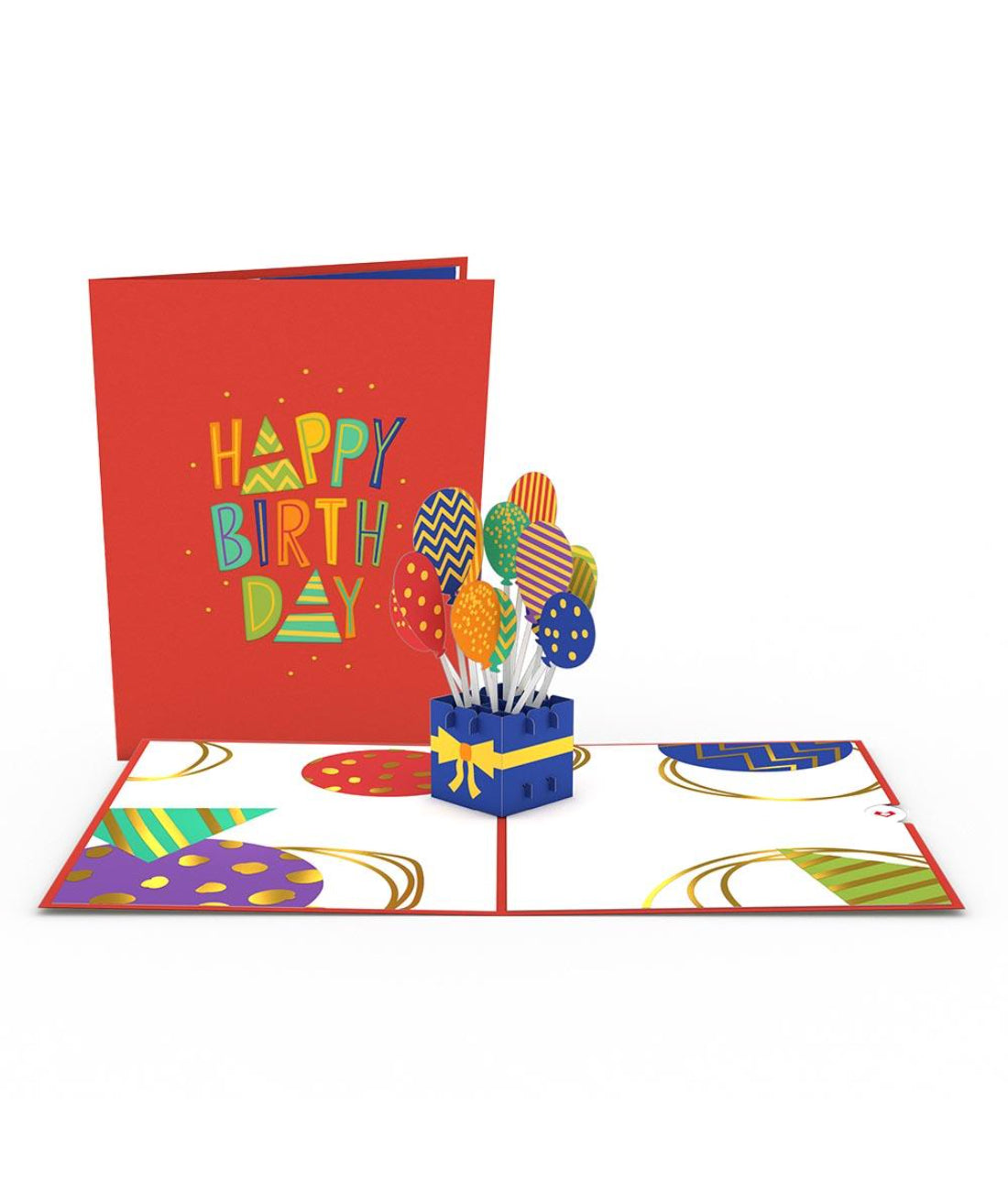 Happy Birthday Balloons 3D Card