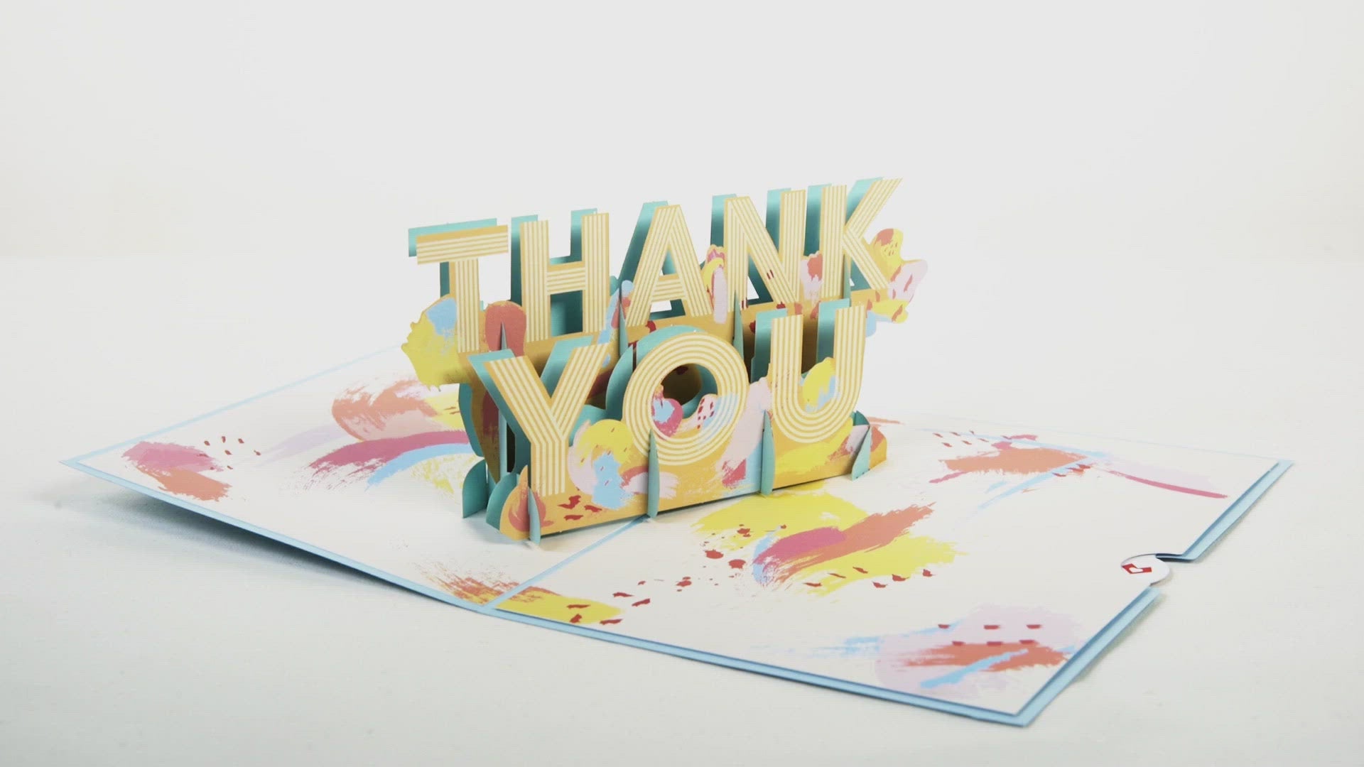Artistic Thank You 3D Card