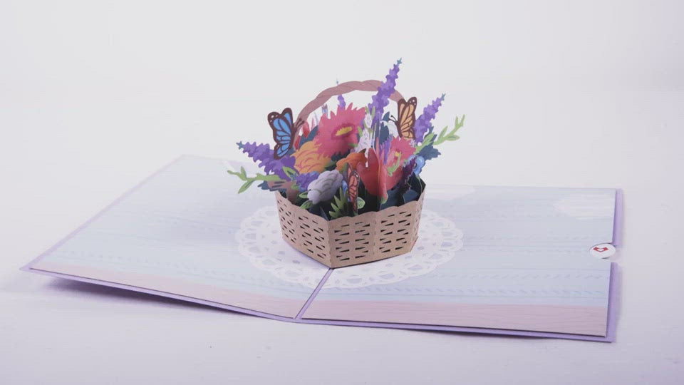Flower Basket 3D Card